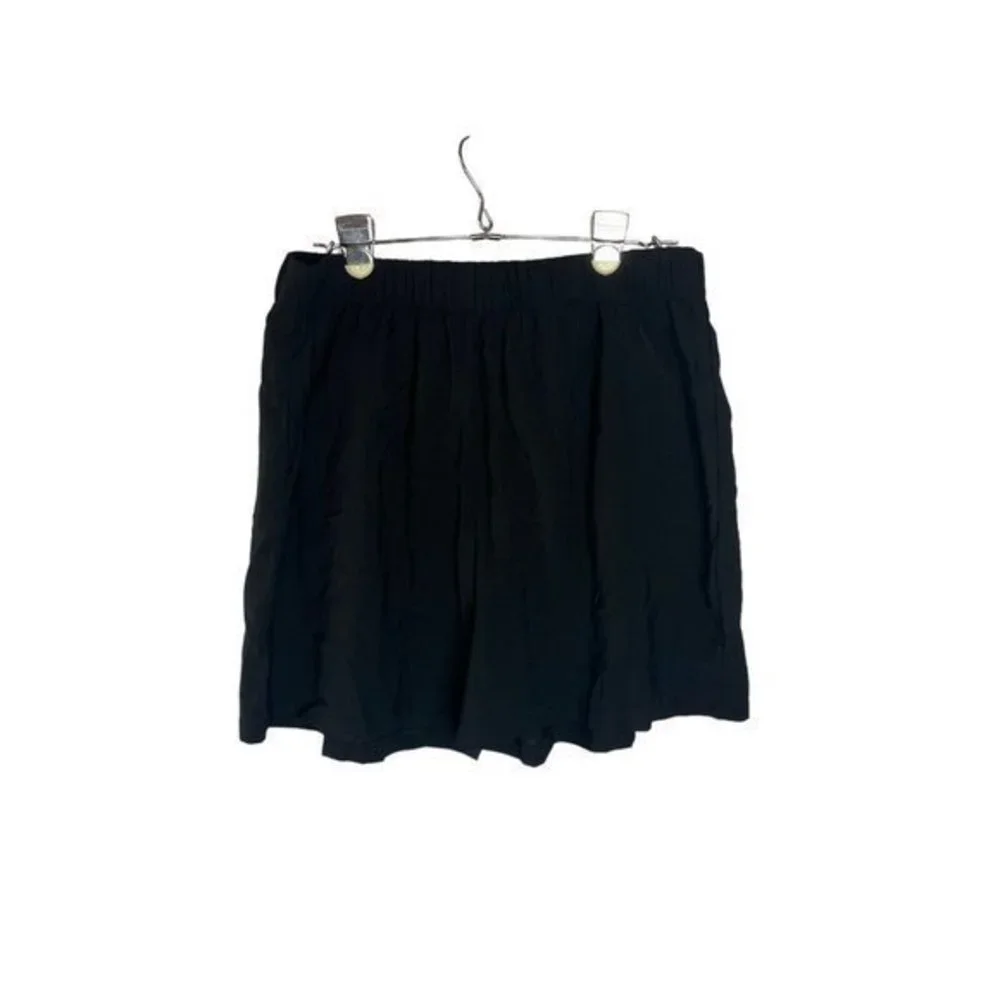 Chartou Collection Black FLOWY SHORTS Swim Cover Up Elastic Waist Size XL‎ NWT